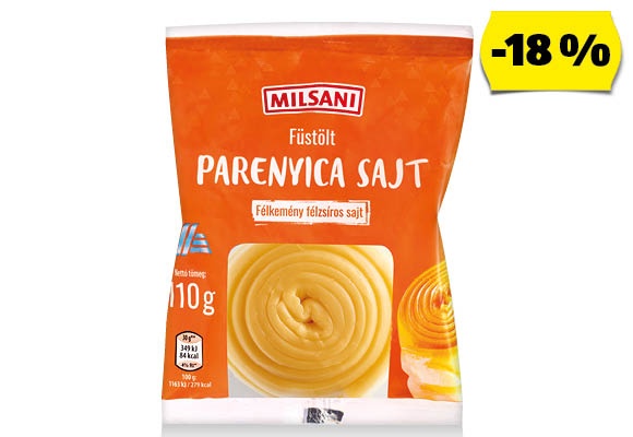 MILSANI Füstölt parenyica sajt, 110 g/darab