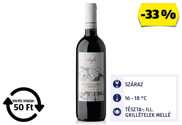 OLASZORSZÁG Montepulciano D'Abruzzo, 0,75 l/üveg