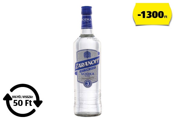 ZARANOFF Vodka, 0,7 l/üveg