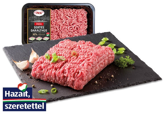 PICK Friss sertés darált hús, 600 g/tálca