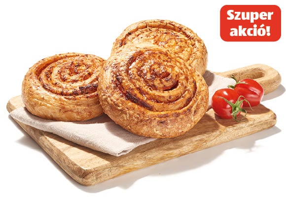AZON MELEGÉBEN Pizzás csiga, 120 g/darab