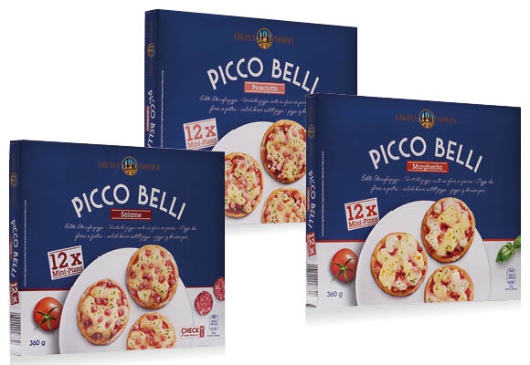CUCINA NOBILE Picco Belli mini pizza, 12 x 30 g/doboz