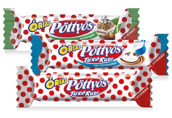 PÖTTYÖS Túró rudi, 51 g/darab