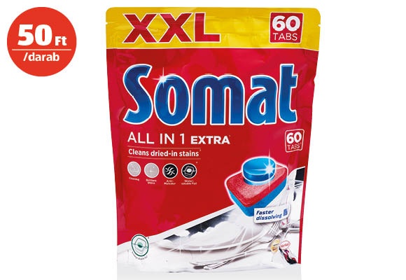 SOMAT Mosogatógéptabletta, 60 darab/csomag