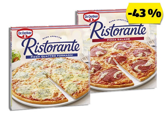 DR. OETKER Ristorante Pizza, 340 g vagy 320 g/doboz