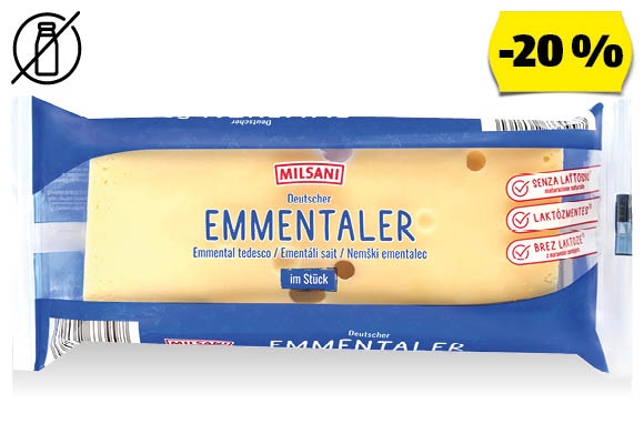 MILSANI Ementáli sajt, 400 g/darab