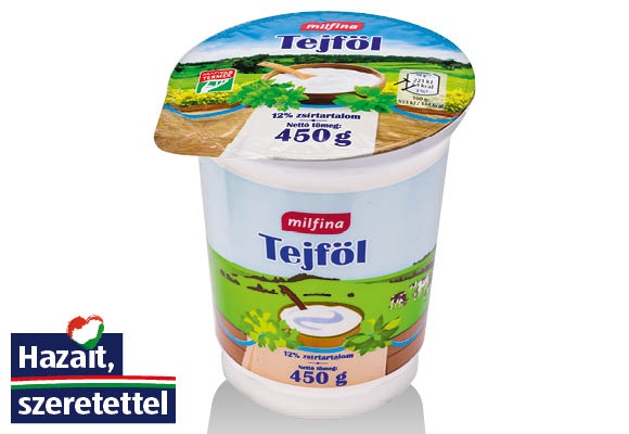 MILFINA Tejföl, 450 g/pohár