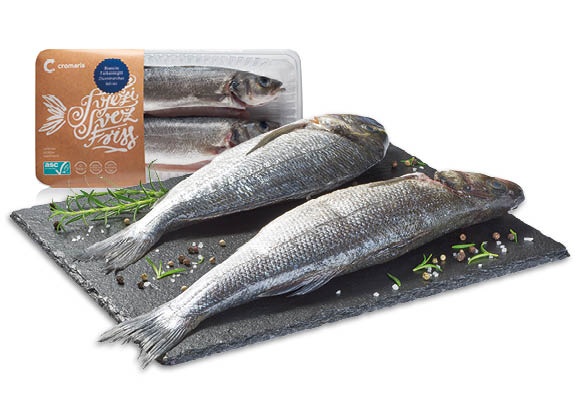 CROMARIS Friss aranydurbincs vagy friss tengeri sügér, 720 g/tálca
