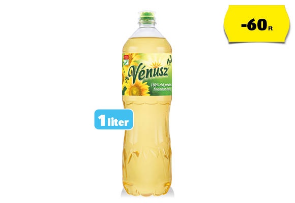 VÉNUSZ Napraforgó-étolaj, 1 l/flakon