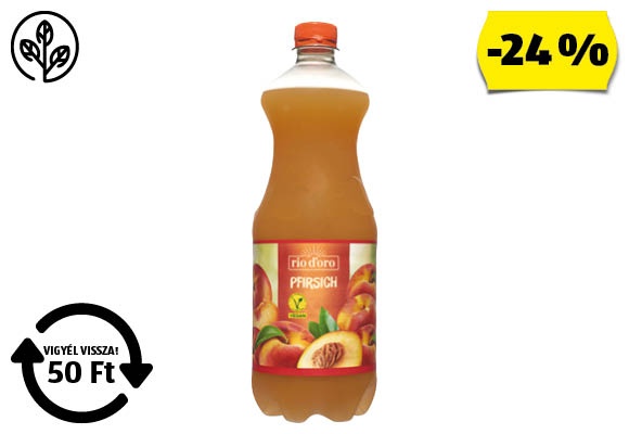 RIO D’ORO Őszibarackital, 1 l/palack