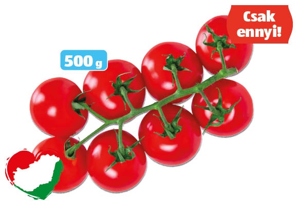 Fürtös koktélparadicsom, 500 g/csomag