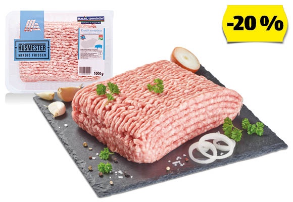 HÚSMESTER Friss darált sertéshús, 1 kg/tálca