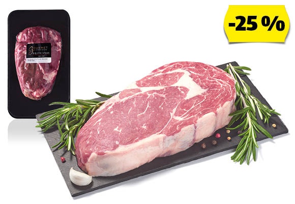 GOURMET Rib eye steak, /kg