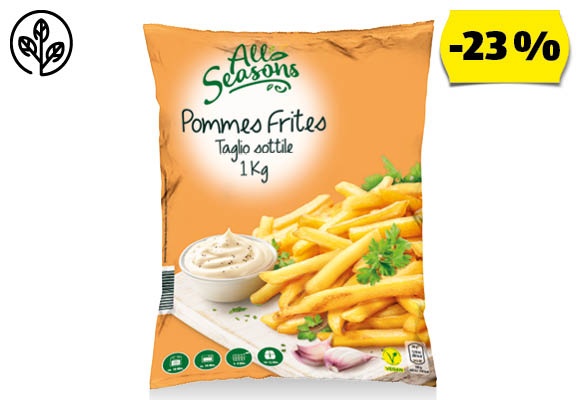 ALL SEASONS Hasábburgonya, 1 kg/csomag