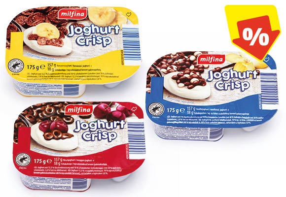 MILFINA Crisp-joghurt 175 g/pohár