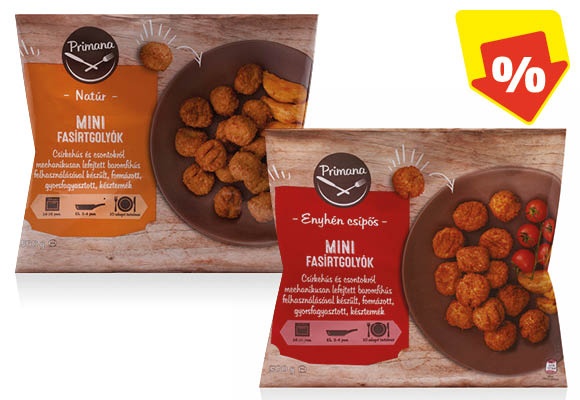 PRIMANA Mini fasírtgolyók, 500 g/csomag