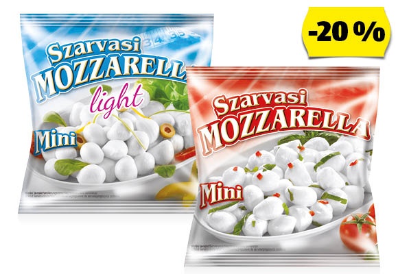 SZARVASI Mini Mozzarella, 100 g/csomag