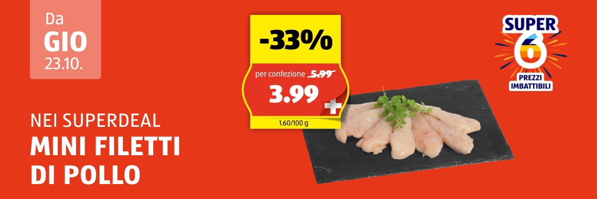 SuperDeal da giovedì, 23.10.