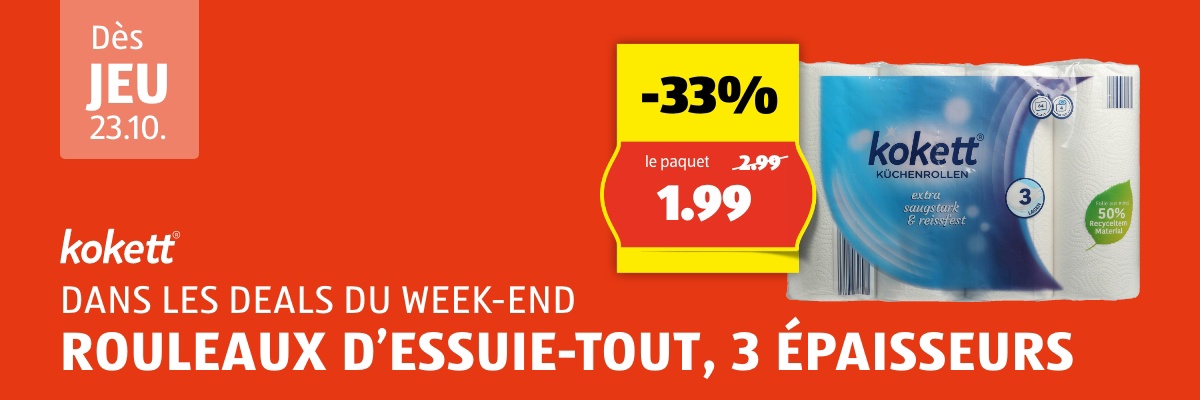 WeekendDeal dès jeudi, 23.10.
