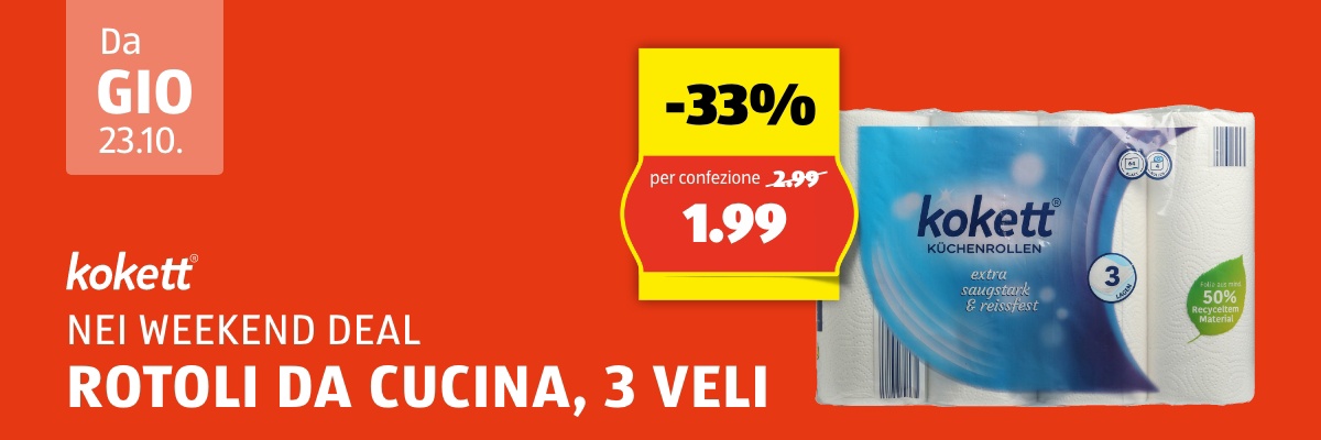 Weekend Deal da giovedì, 23.10.