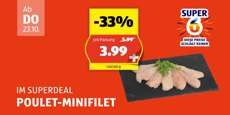 SuperDeal ab Donnerstag 23.10.