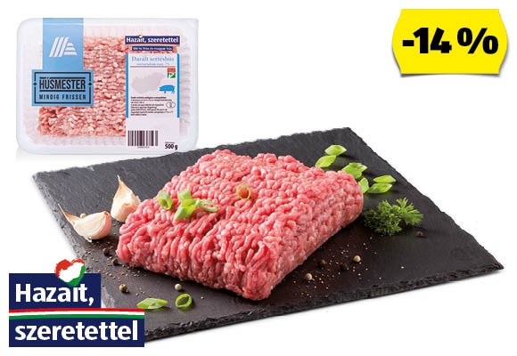 HÚSMESTER Friss darált sertéshús, 500 g/tálca