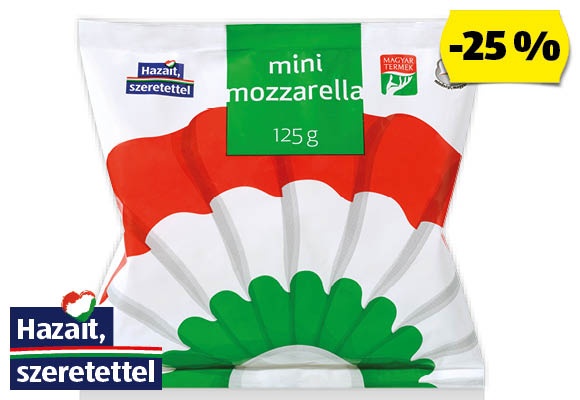 KOKÁRDÁS Mini mozzarella, 125 g/csomag