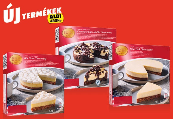 FINEST BAKERY Sajttorta, 450 g vagy 370 g/doboz
