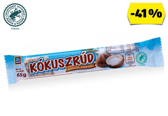 Kókuszrúd, 65 g/darab