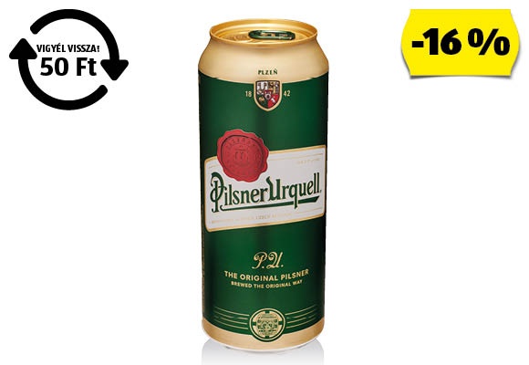 PILSNER URQUELL Világos sör, 0,5 l/doboz