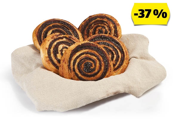 AZON MELEGÉBEN Kakaós csiga, 100 g/darab