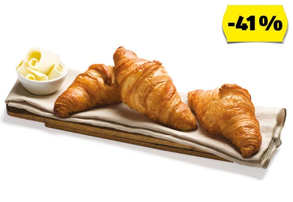 AZON MELEGÉBEN Vajas croissant, 70 g/darab