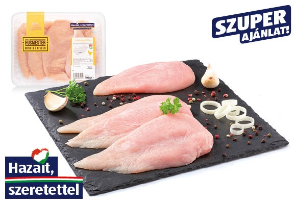HÚSMESTER Friss csirkemellfilé, 500 g/tálca