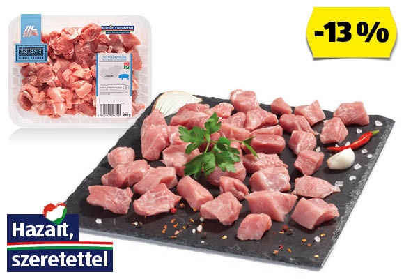HÚSMESTER Friss sertés gulyáshús, 500 g/tálca