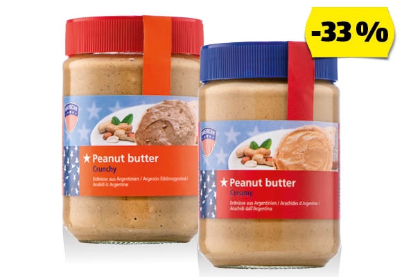 AMERICAN Földimogyoró-krém, 350 g/üveg