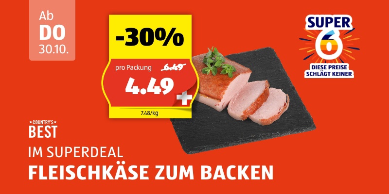 SuperDeal ab Donnerstag 30.10.