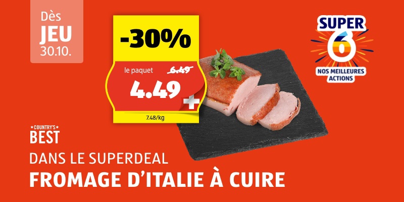 SuperDeal dès jeudi 30.10.
