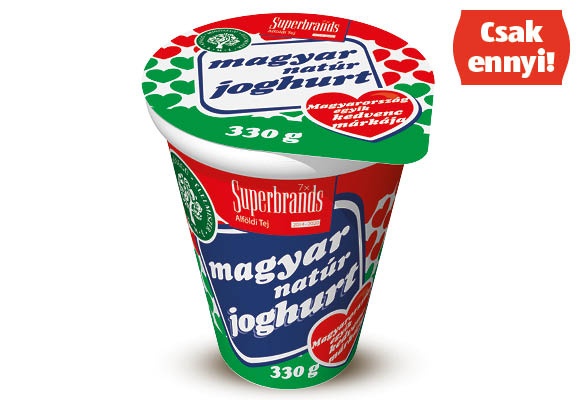 MAGYAR Natúr joghurt, 330 g/pohár