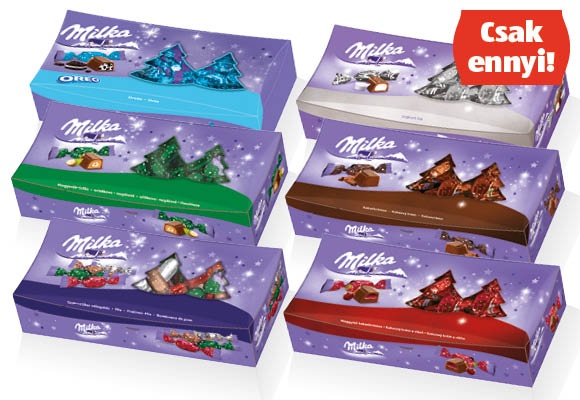 MILKA Szaloncukor, 310 g vagy 300 g/doboz