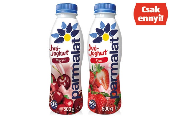 PARMALAT Ivójoghurt, 500 g/palack