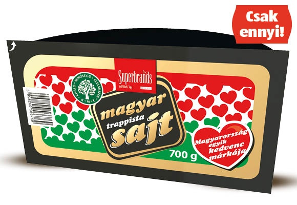 MAGYAR Trappista sajt, 700 g/darab