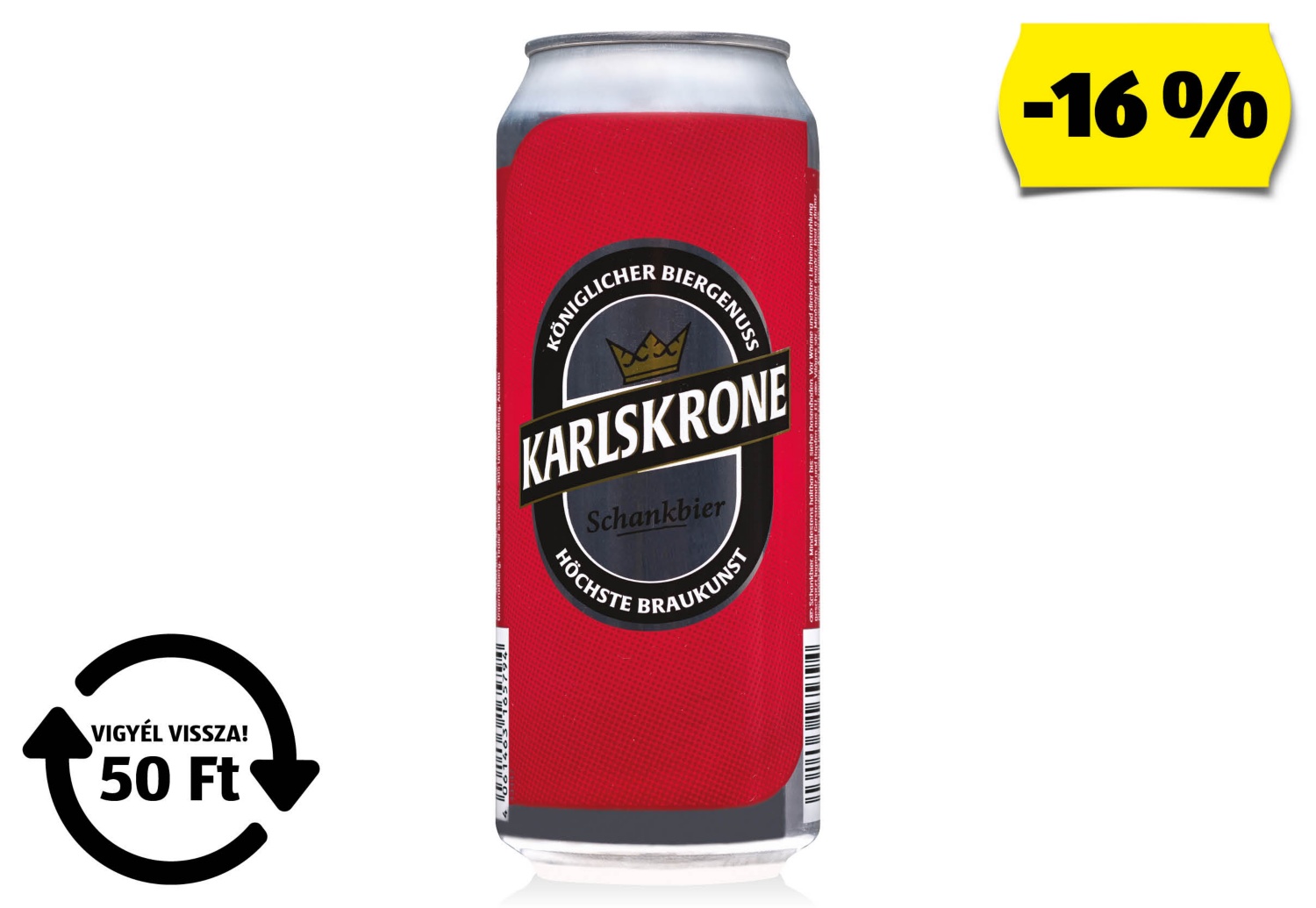 KARLSKRONE Világos sör, 0,5 l/doboz