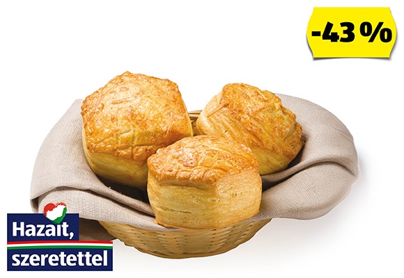 AZON MELEGÉBEN Sajtos pogácsa, 85 g/darab