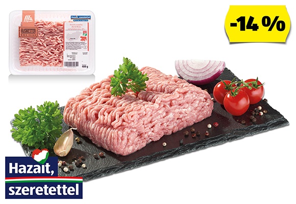 HÚSMESTER Friss sertésmarha darált hús, 400 g/tálca