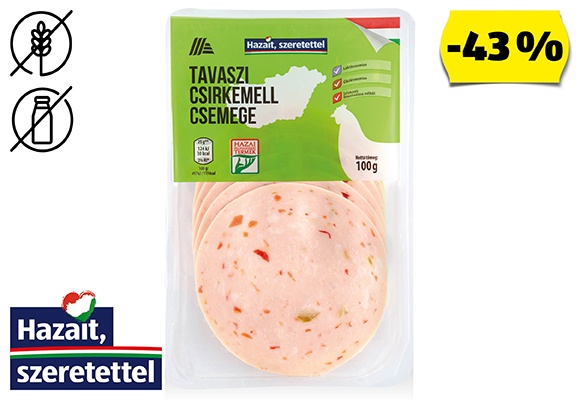 Tavaszi csirkemellcsemege, 100 g/csomag