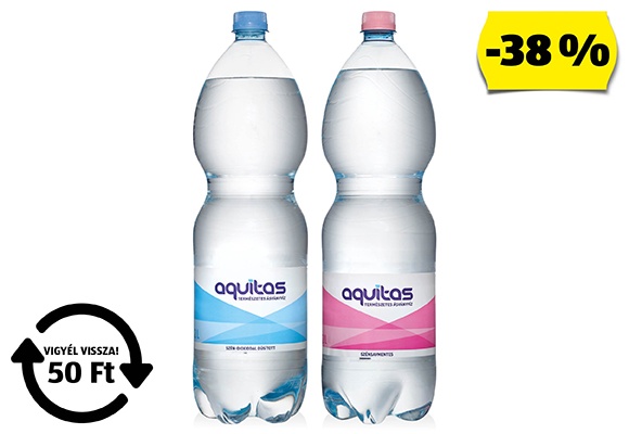 AQUITAS Ásványvíz, 2 l/palack