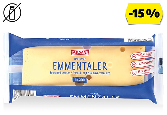 MILSANI Ementáli sajt, 400 g/darab