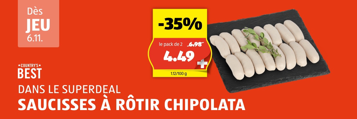 SuperDeal dès jeud 6.11.