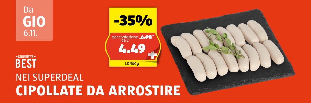 SuperDeal da giovedì, 6.11.