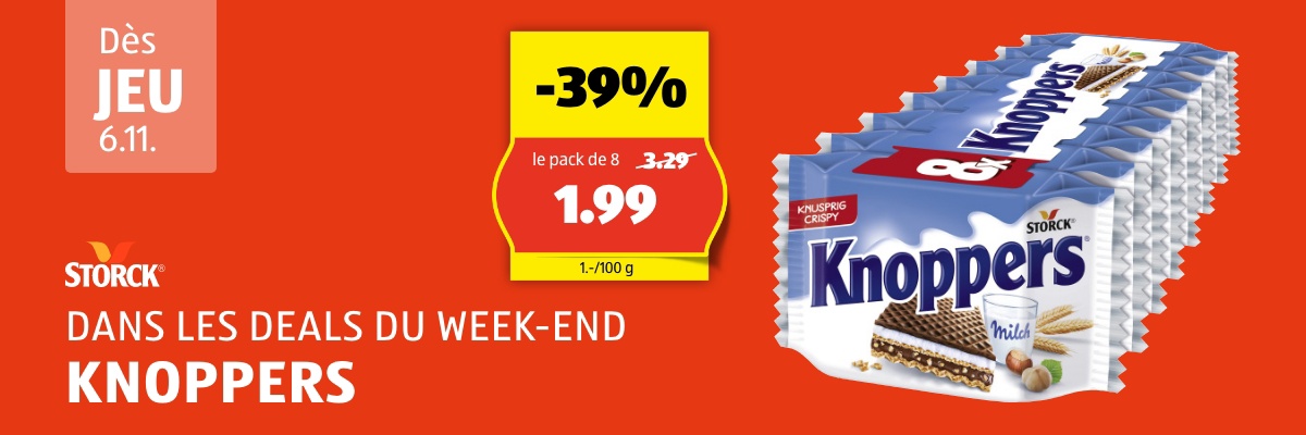 WeekendDeal dès jeudi, 6.11.